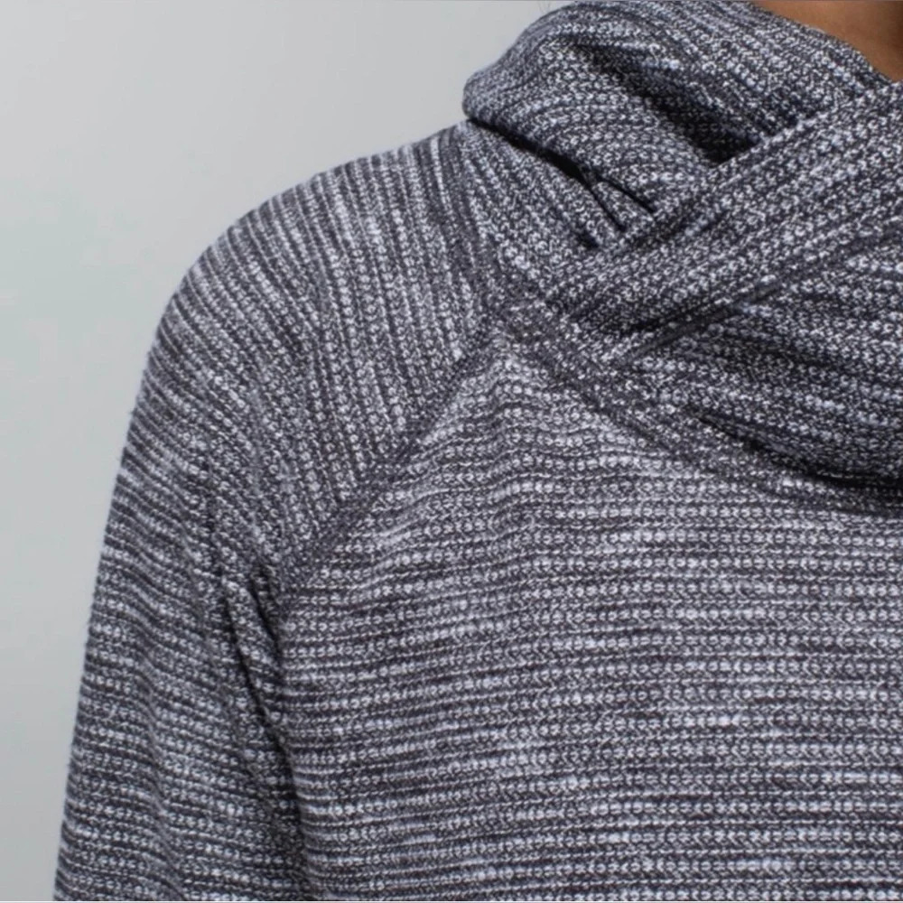 Lululemon Healthy Heart Pullover-Coco Pique Black Sz 6 - Picture 4 of 8